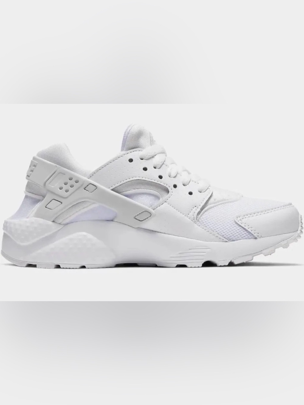 NWOB New 654275-110 Youth Nike Air Huarache Run (GS) 'White Pure Platinum'